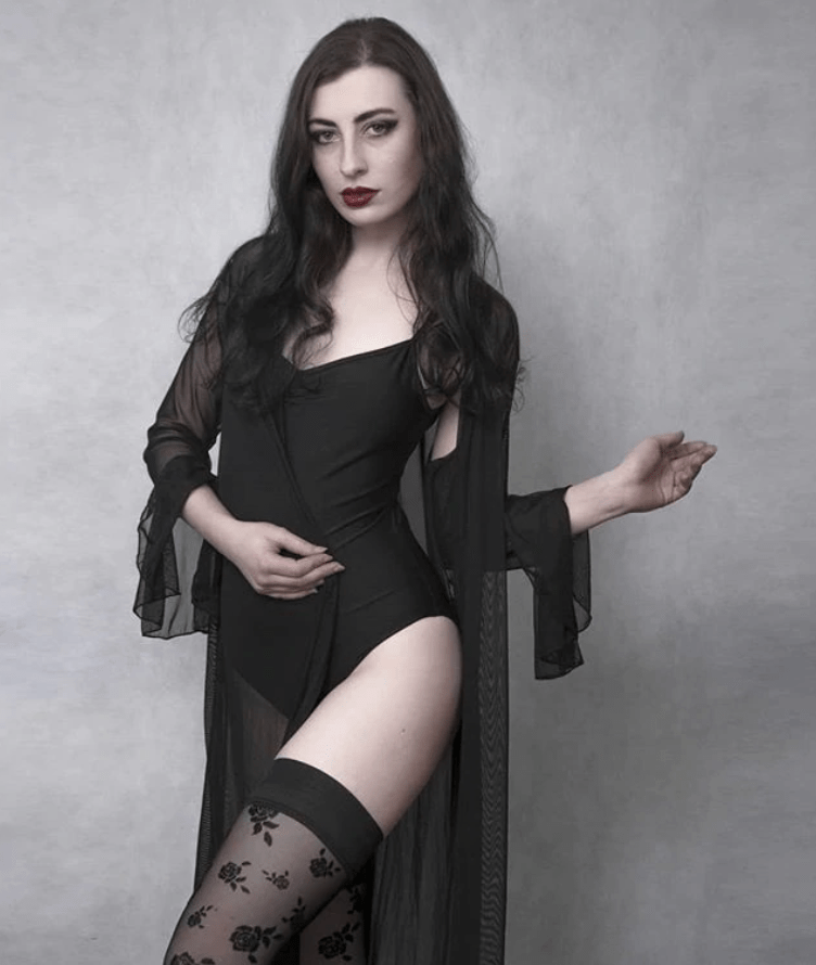 Gothic Sheer Black Mesh Robe