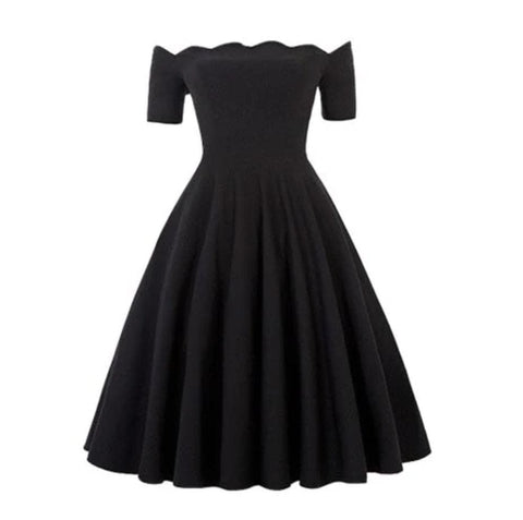 Dark Days of Summer Off Shoulder Dress