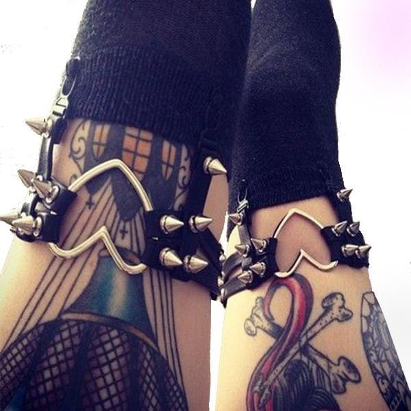 Sexy Heart Spiked Garter Gothic Babe Co Sexy Heart Spiked Garter Gothic Babe Co