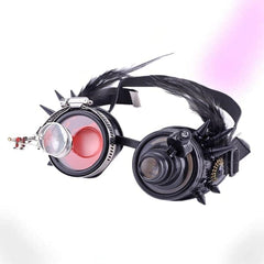 Black Feather Steampunk Goggles