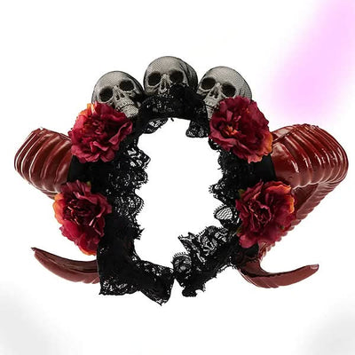 Sinister Red Horned Headband