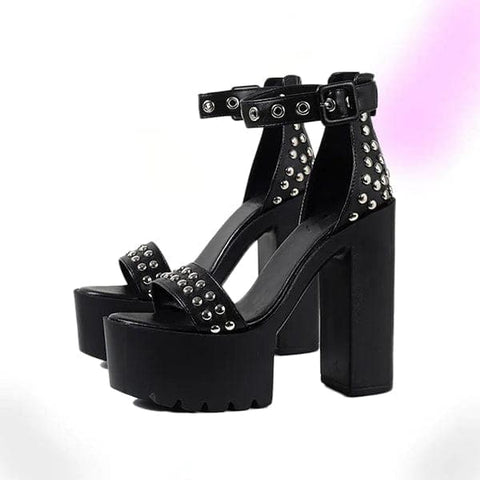 Goth Rivet Platform Sandals