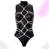 Shibari PU Leather Bodysuit