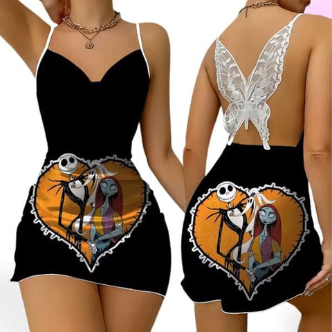 Spooky Sweet Dreams Jack & Sally Nightdress