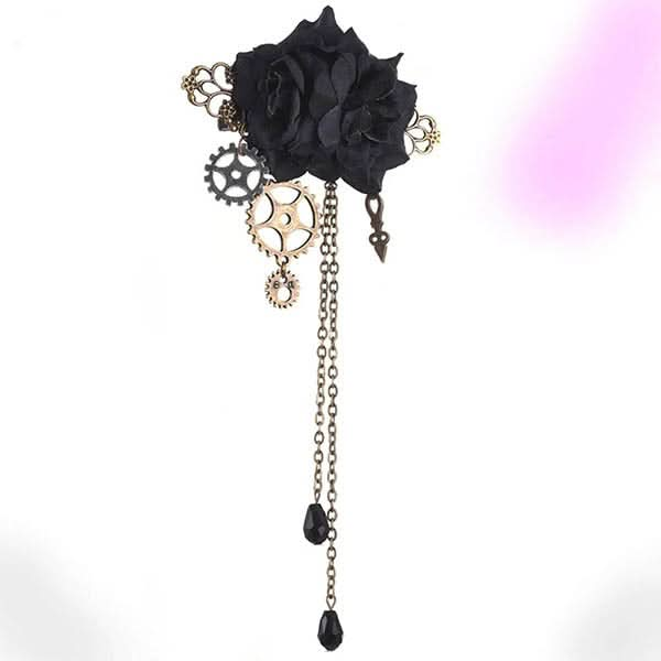 Gothic Chain Brooch Hair Clip