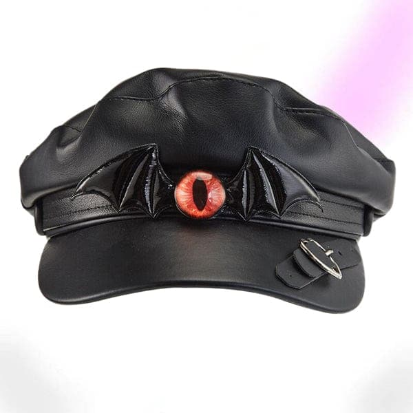 Red Eye Steampunk Newsboy Hat