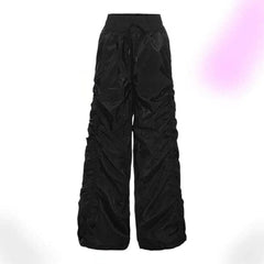 Grunge Ruched Drawstring Pants
