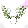 Retro Leaves Deer Ears Headband