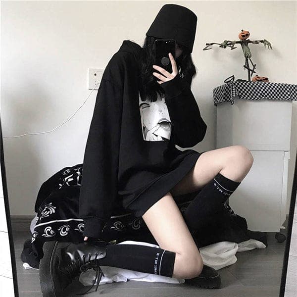 Manga Girl Oversized Hoodie