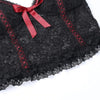 Red Bow Lace Camisole Top