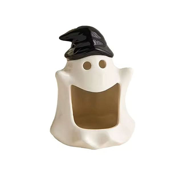 Spooky Sweet Spirits Ceramic Ghost Candle Holders