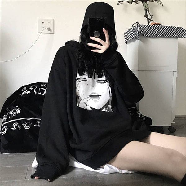 Manga Girl Oversized Hoodie