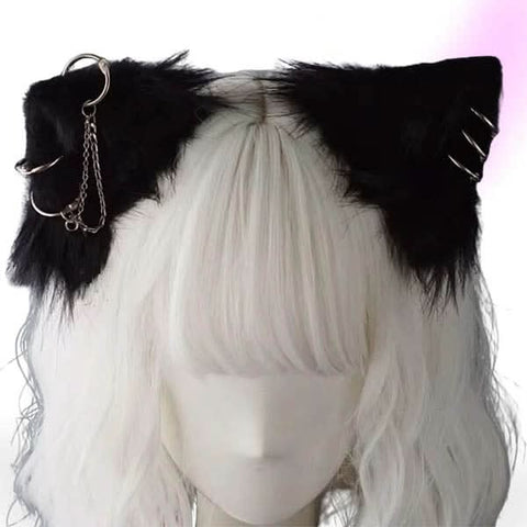 Gothic Lolita Cat Ear Hairpins