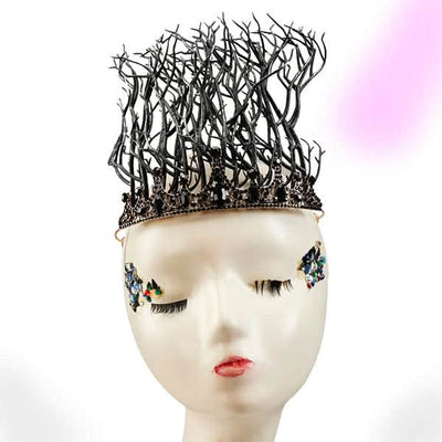 Gothic Crystal Tree Branch Tiara