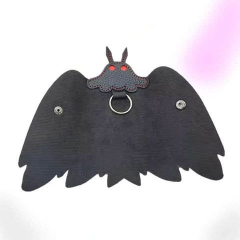 Mothman Leather Keychain