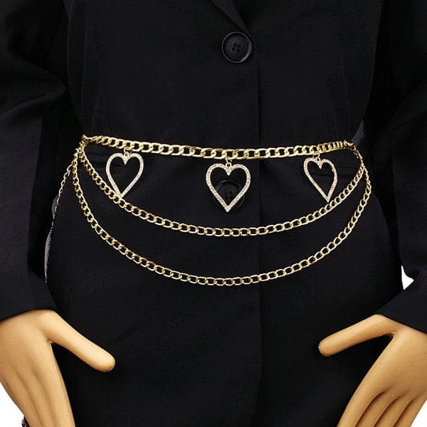Peach Heart Waist Chain