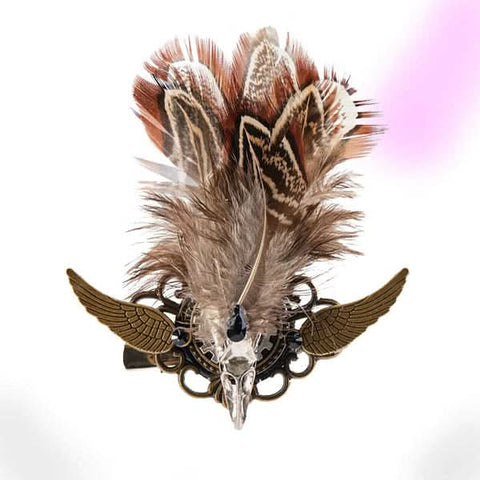 Steampunk Bird Skeleton Brooch