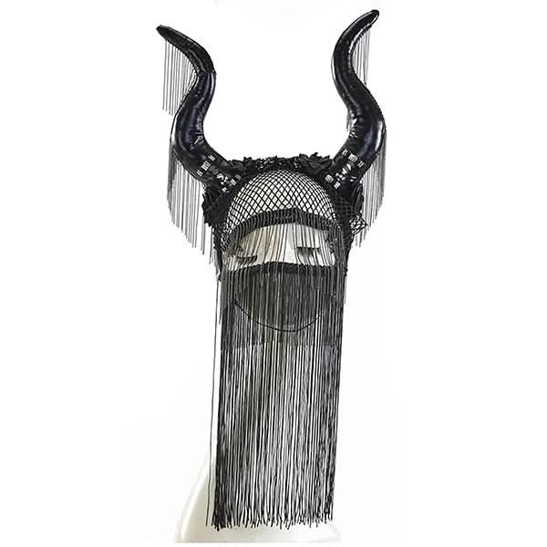 Gothic Veil Devil Headband