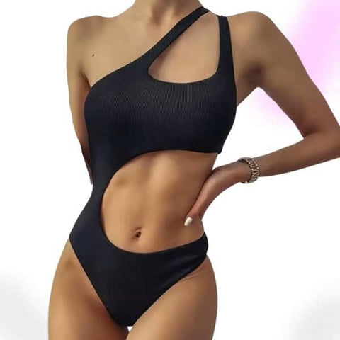 Midnight Muse Asymmetric One-Piece Swimsuit