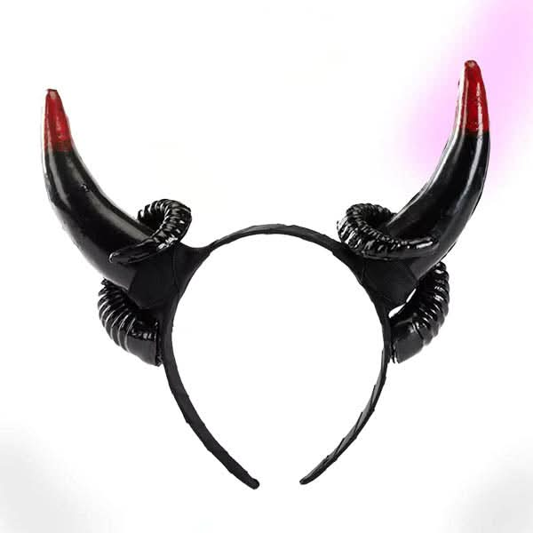 Devilish Lolita Ox Horn Headband