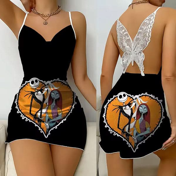 Spooky Sweet Dreams Jack & Sally Nightdress