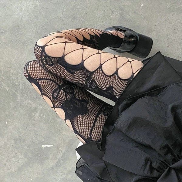 Mandy Gothic Fishnet Stocking