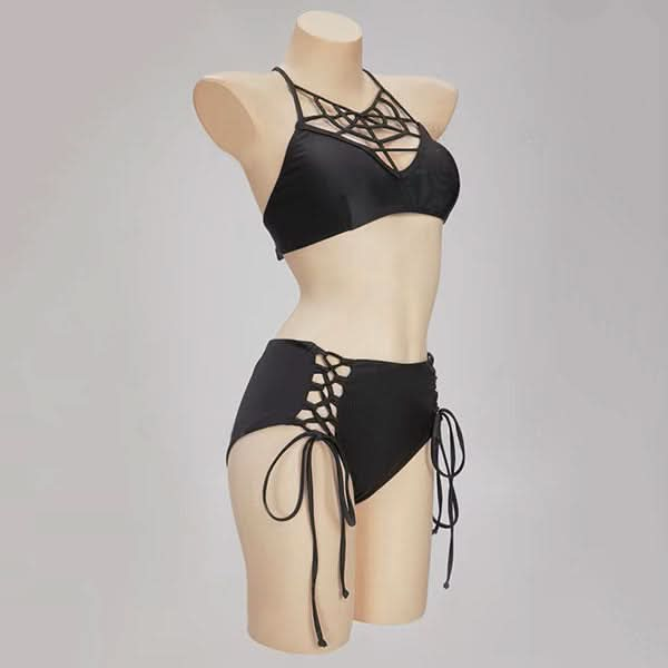 Shadow Weaver Gothic Halter Bikini