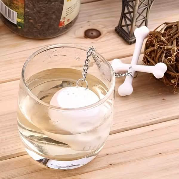 Skull Tea Filter with Chain