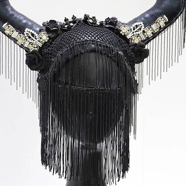 Devilish Ox Horns Headdress