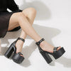 Goth Rivet Platform Sandals