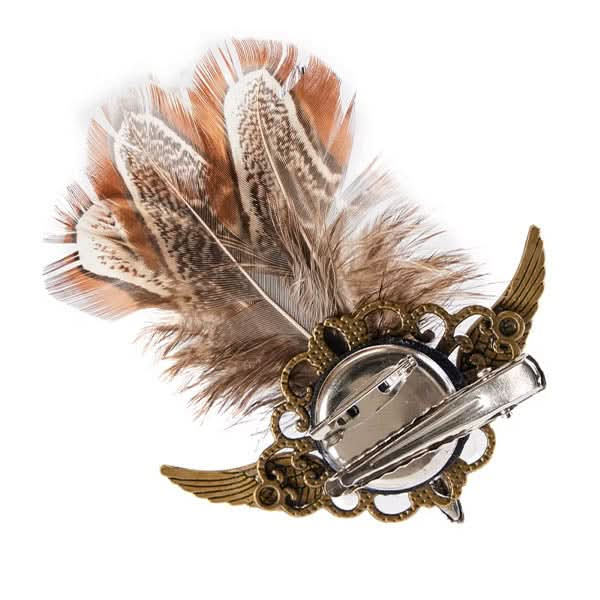 Steampunk Bird Skeleton Brooch