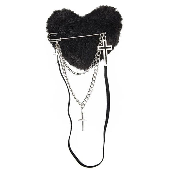 Plush Heart Gothic Vintage Eyepatch