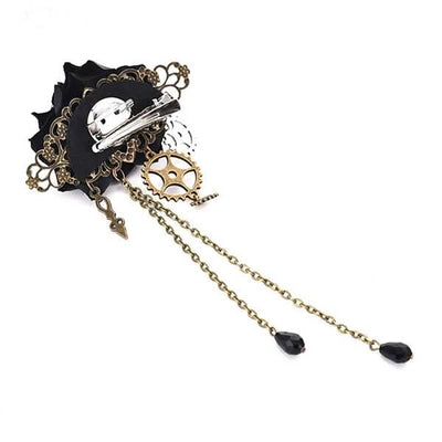 Gothic Chain Brooch Hair Clip