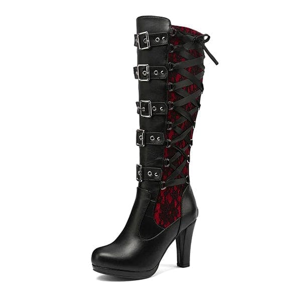 Harriet Buckle Knee High Boots