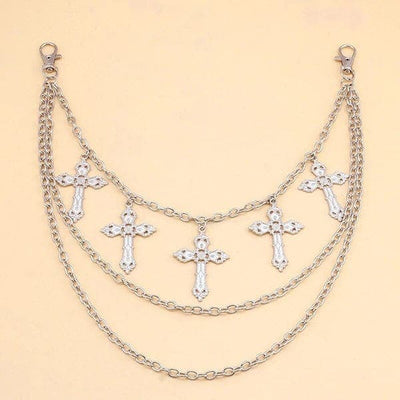 Cross-Pendant Waist Chain