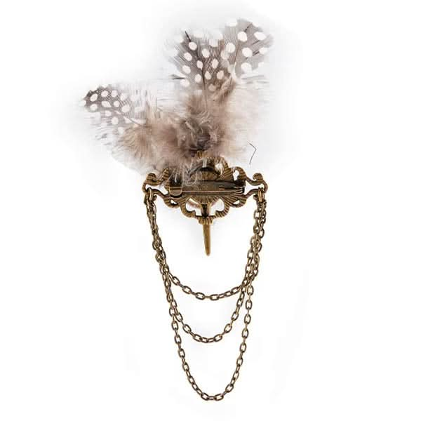 Steampunk Bird Skeleton Brooch