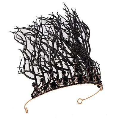 Gothic Crystal Tree Branch Tiara