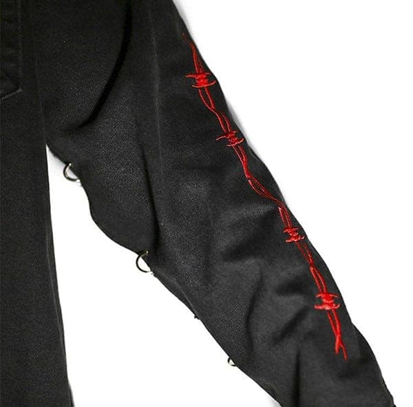 Red Skull Denim Jacket