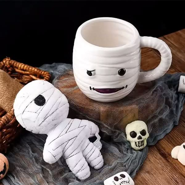 Halloween Skull Ceramic Mug