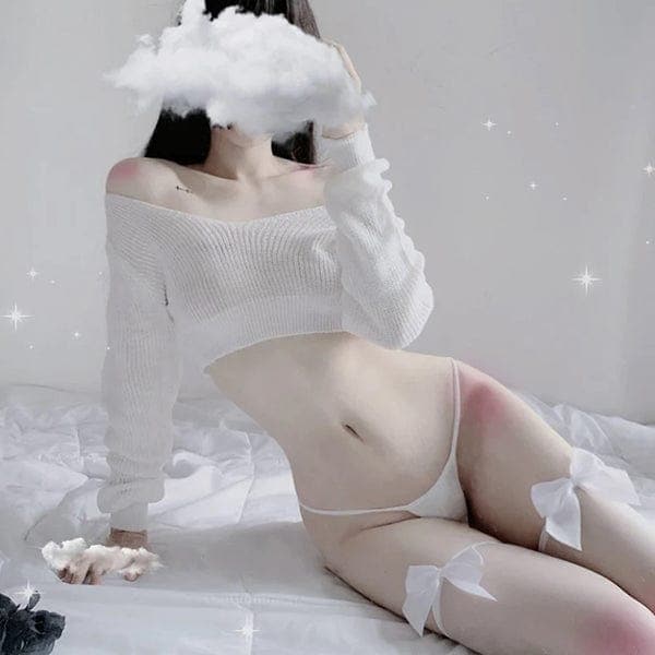 Holly Devil Angel Lingerie Set