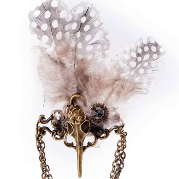 Steampunk Bird Skeleton Brooch