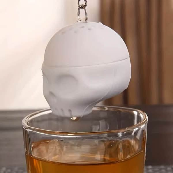 Skull Tea Filter with Chain