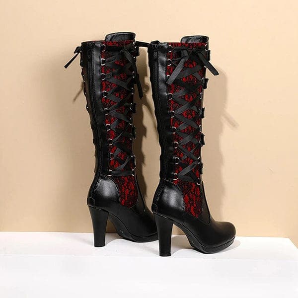 Harriet Buckle Knee High Boots