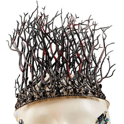 Gothic Crystal Tree Branch Tiara