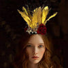 Rosewood Feathers Lolita Headpiece