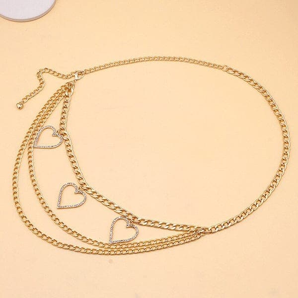 Peach Heart Waist Chain