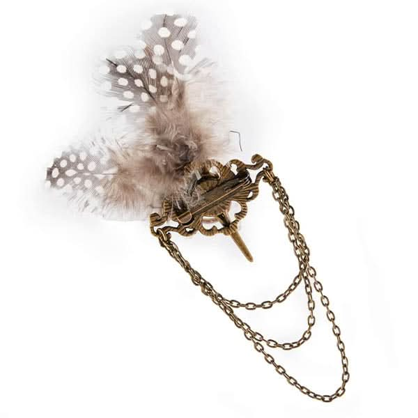 Steampunk Bird Skeleton Brooch