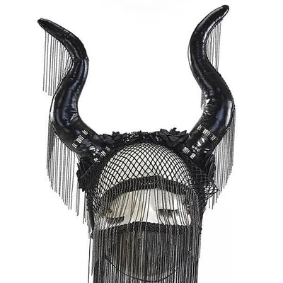 Gothic Veil Devil Headband