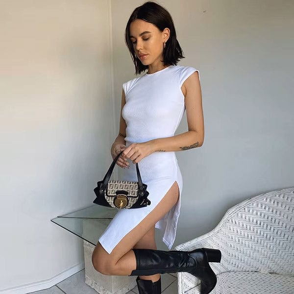 Oracle High Slit Mini Dress