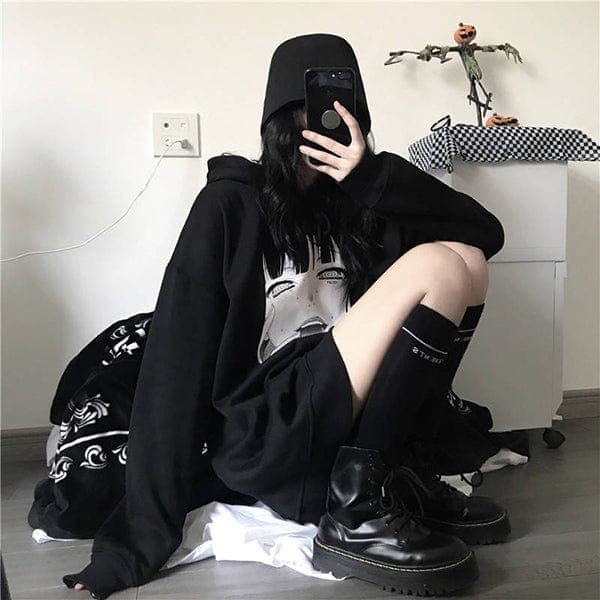 Manga Girl Oversized Hoodie